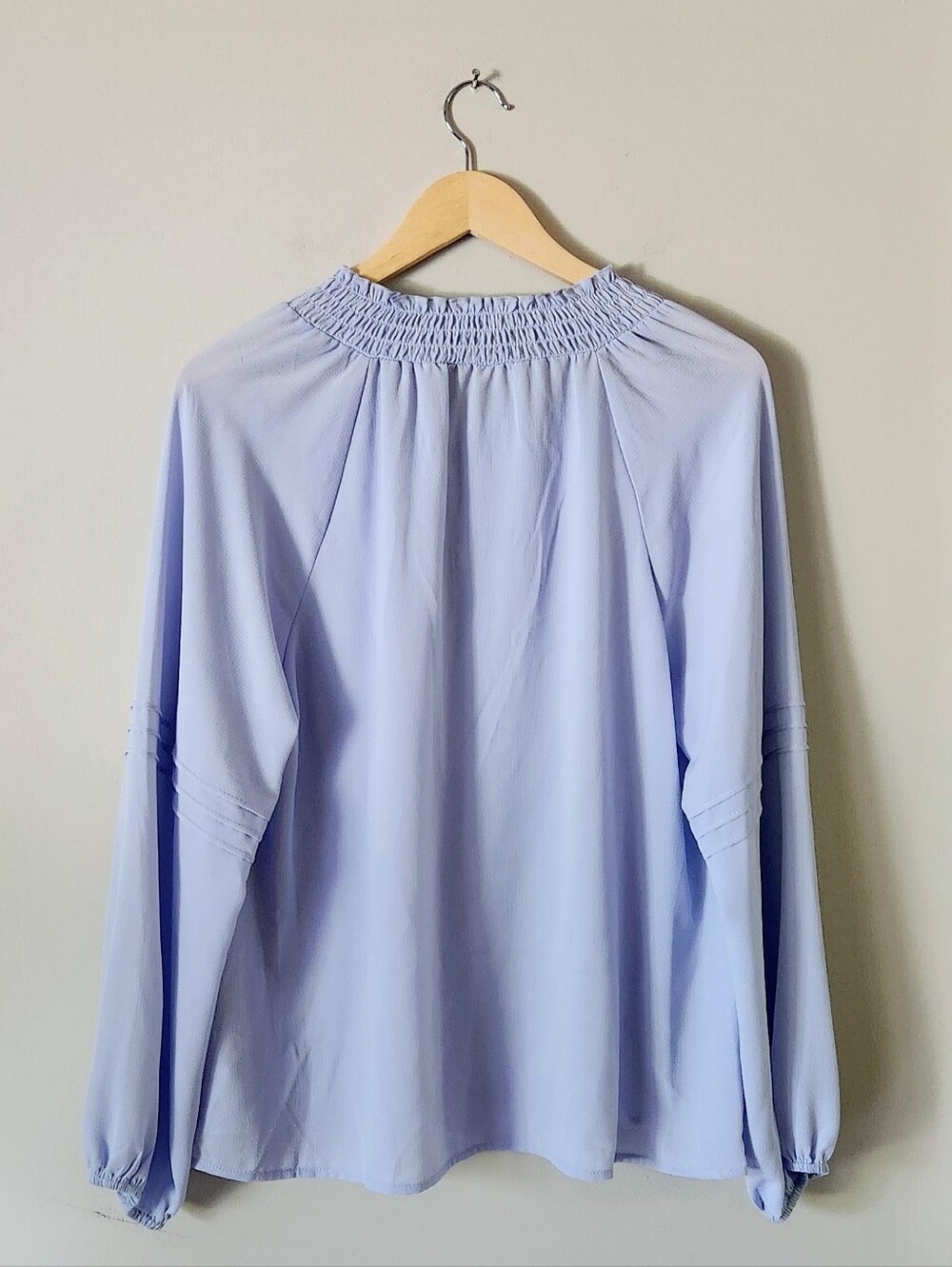 Social Standard Sanctuary Light Blue Peasant Blouse Sz XL - Picture 5 of 7
